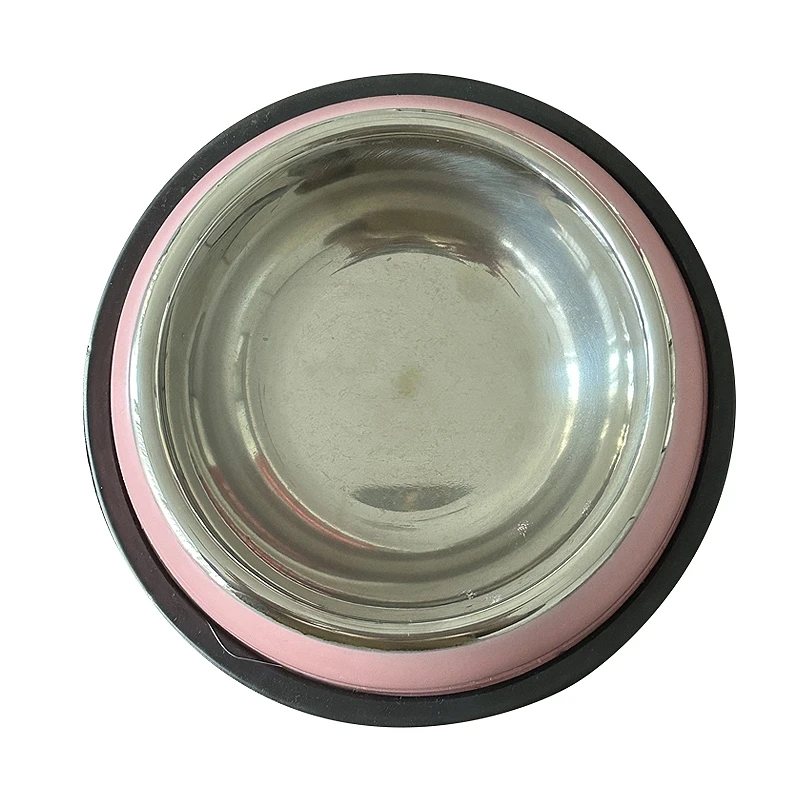 Manufacturer Pet Bowl Non- slip Stainless Steel Dog & Cat Food Bowls