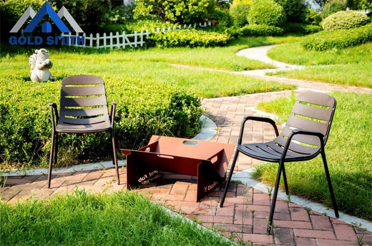 Уличная камина для кемпинга-железная костра-трехногий паяльник-угольный нагреватель