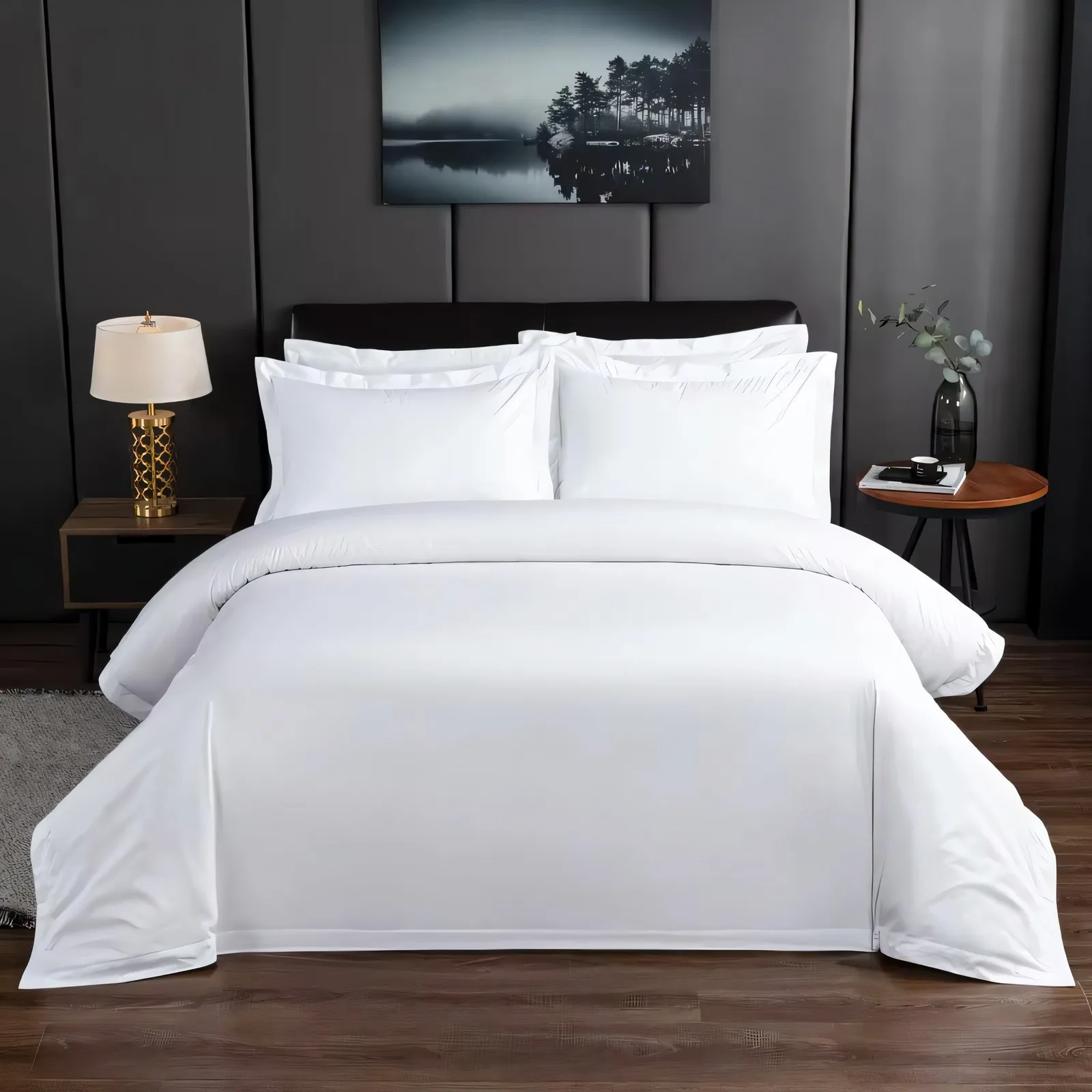 High quality Wholesale 100% Cotton Luxury 5 Star Hotel Bed Sheets Bedding Set