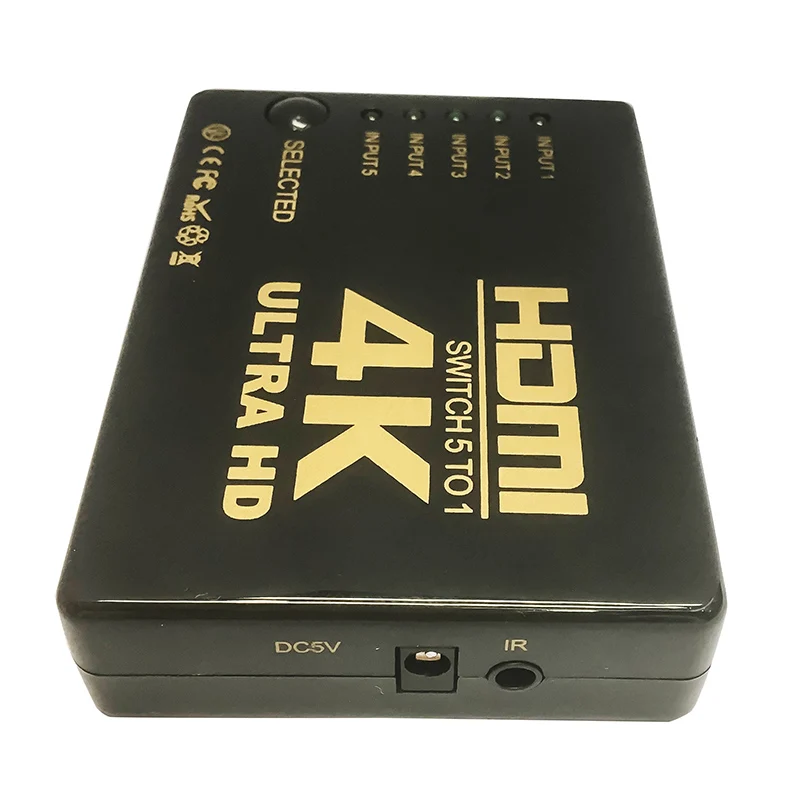 HDMI-переключатель 4K 60 Гц переключатель HDMI 5 портов автоматический 1 Salida Soporta для PS4 Xbox