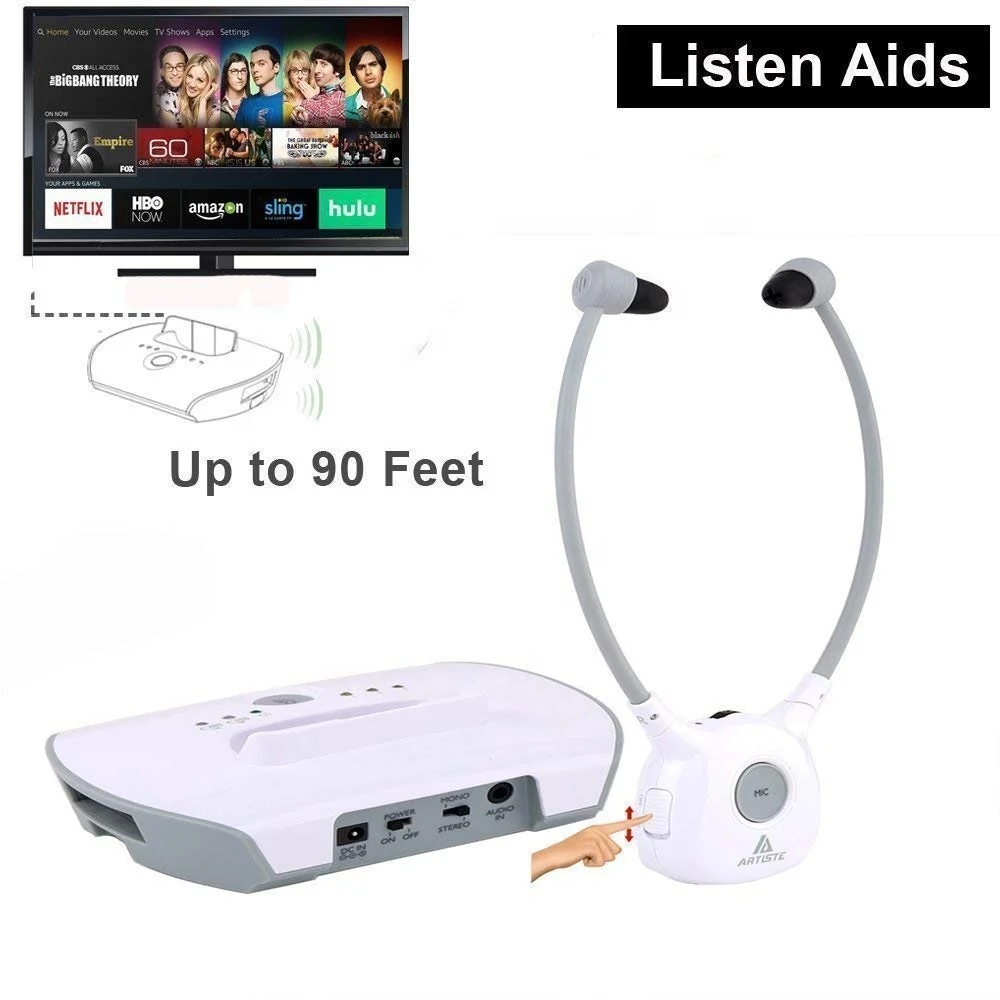 Best selling products  OEM Sound Amplifier Digital Wireless TV headphones with mic