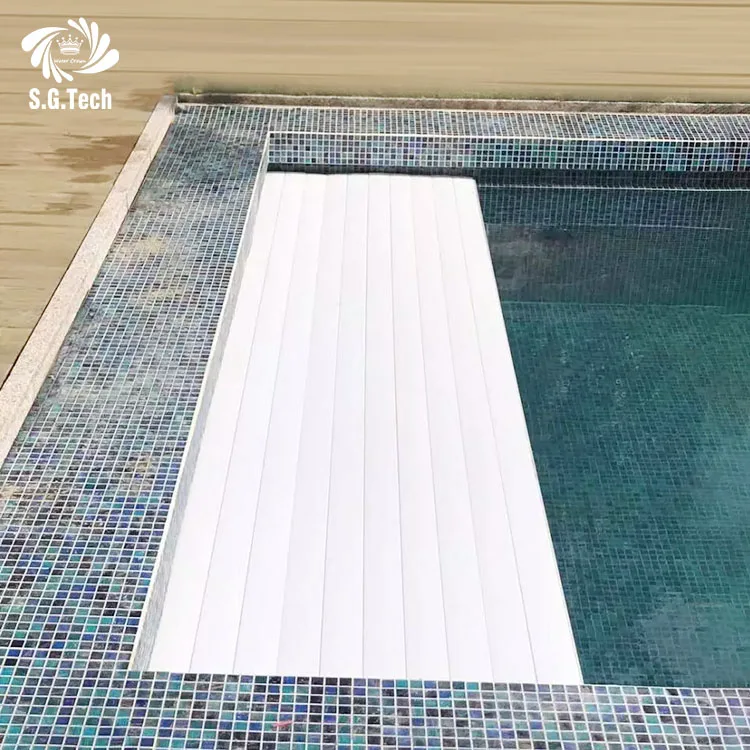 Water Crown Automatic High Quality Rolling Shutter Durable Pool Cover for Pools Jacuzzis Spas-Sturdy Pool Cover Equipment
