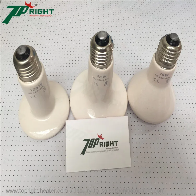 Керамическая тепловая лампа 100 Вт с высокой термостойкостью