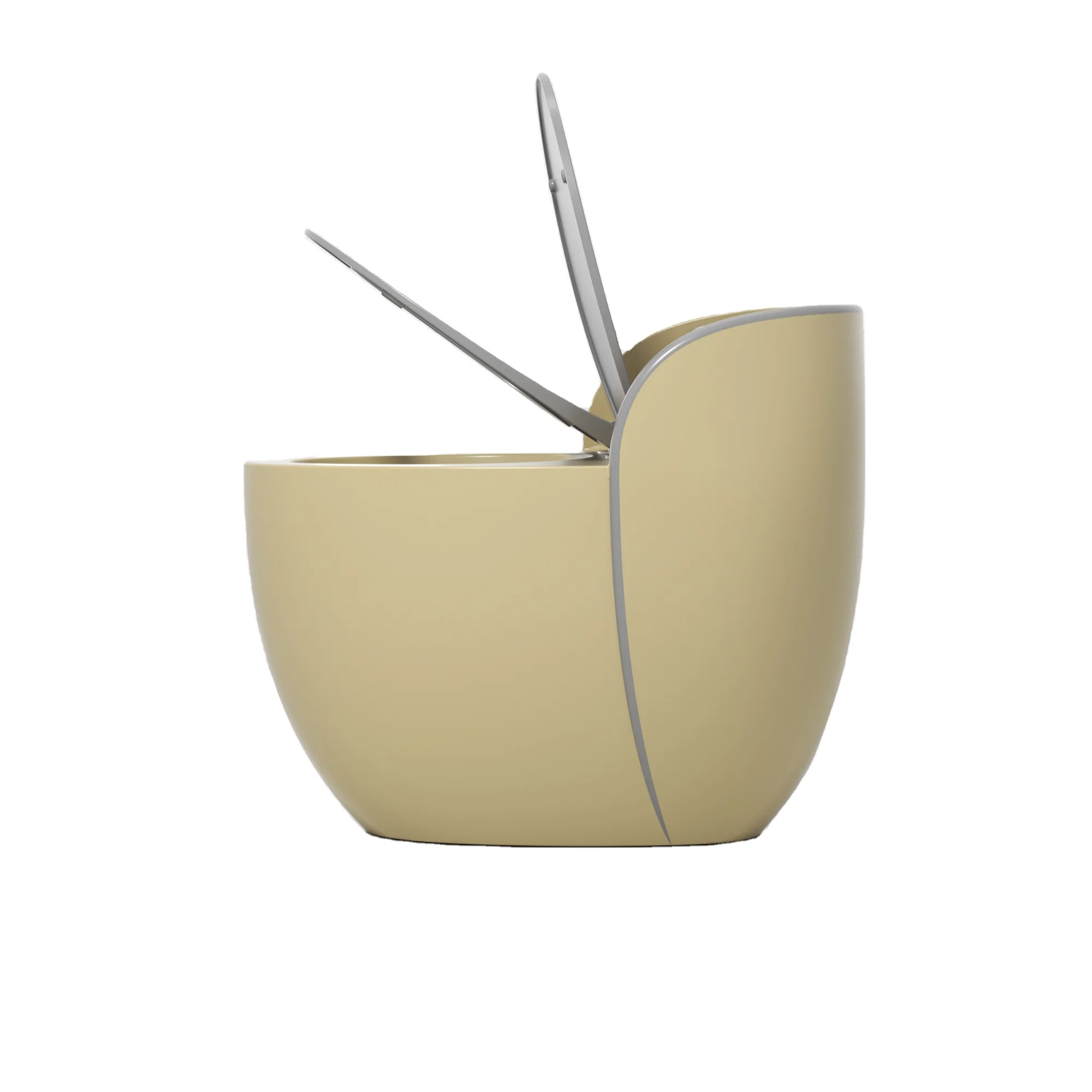 Household power intelligent digital Upper-pressing One-part Form full-automatic siphonic jet toilet slowdown one piece toilet