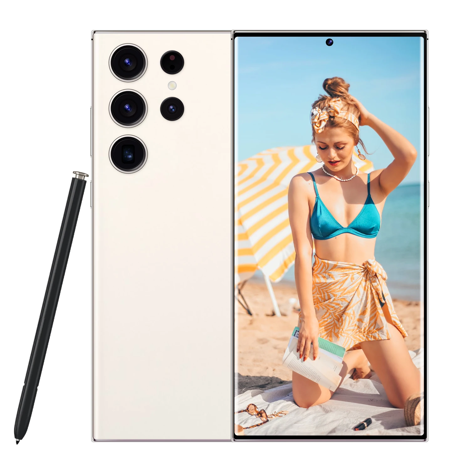 Hotselling S24 Ultra 16GB+1TB Smart Android Phone Dual SIM Dual Standby Unlocked Smartphone 6800mah 5G HD OLED Android 13