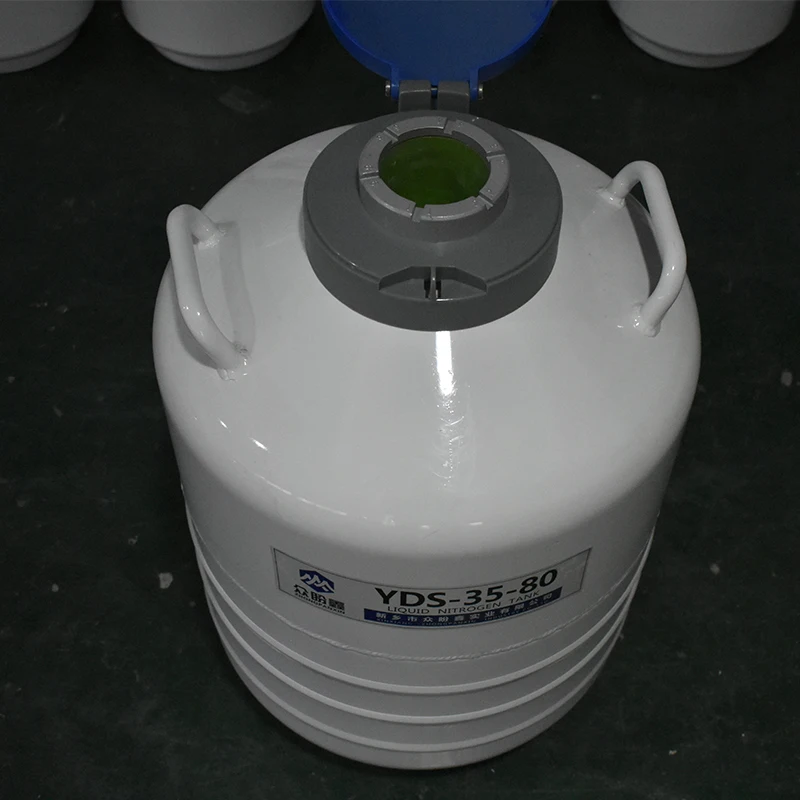 YDS-35-80 liquid nitrogen tank 35L ln2 Al Alloy gas cylinder for transport and storage