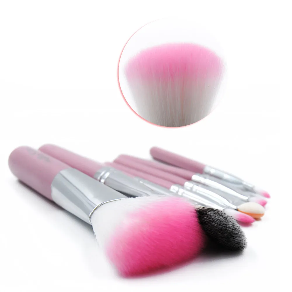 HZM self-adhesive label 7 blue makeup brushes 7 pink makeup brush sets beauty tools makeup bags own brand 2021