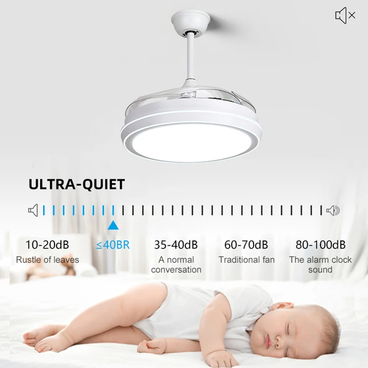 Simple Luxury Chandelier Modern Ceiling Fan Light Decorative Electric Living Room Bedroom Led Ceiling Fans with Light 3 Speeds