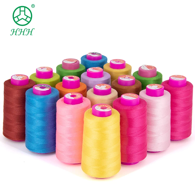 Kangfa High Quality Tex 30 Tex 60 Tex 80 20/2 20/3 40/2 Spun Polyester Sewing Thread for clothes cotton thread