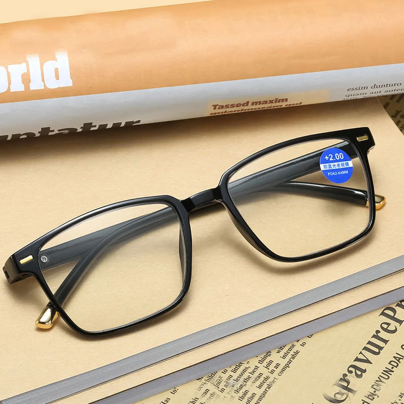 Square Frame Anti Blue Light Reading Glasses Unisex Men Women 2025