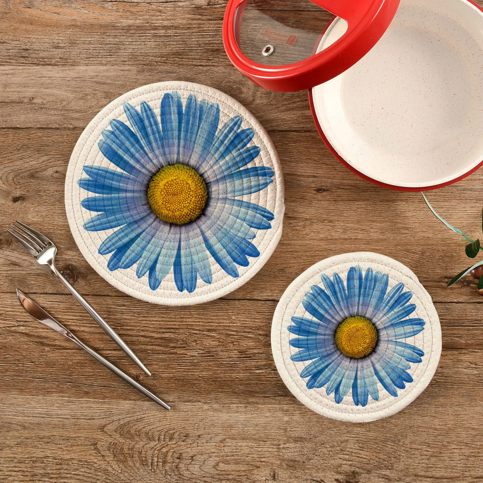 Home Decoration Eco-friendly Woven Rattan Round Braided Straw Placemats Customized Table Mat