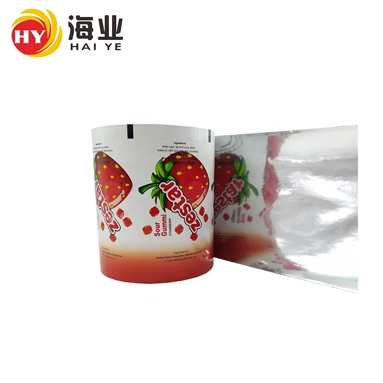 Food grade  plastic stretch lamination packing film roll for food package bag