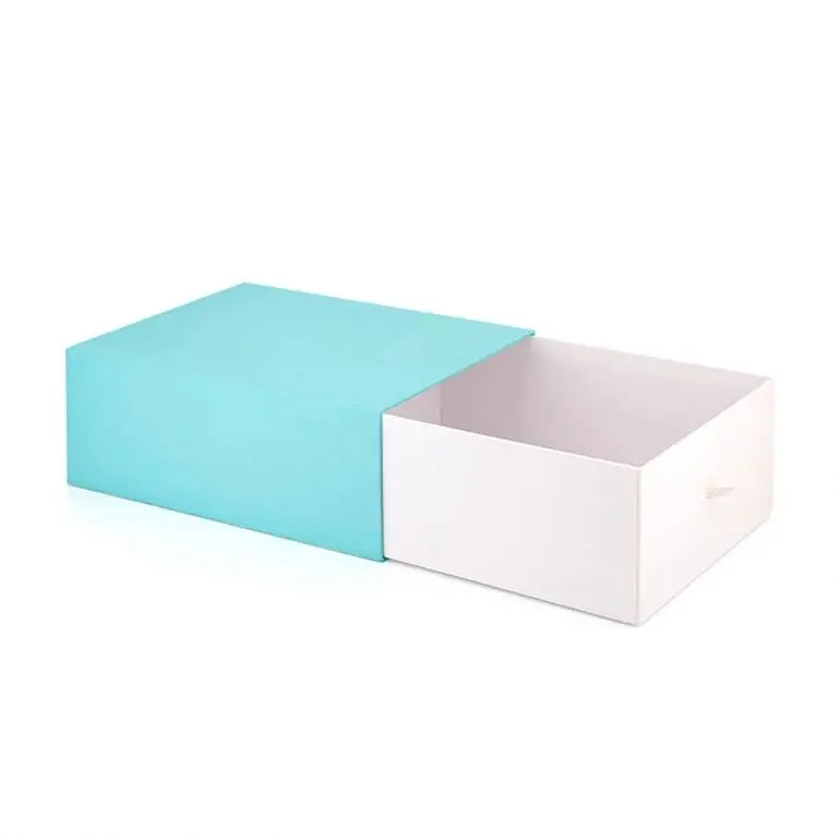 
Eco Friendly Large Cardboard Luxury Gift Boxes Dress Store Custom Drawer Box Packaging with Ribbon 