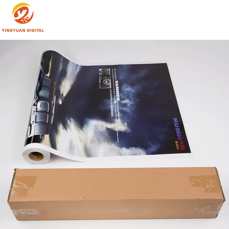 220g Printable Advertising Material Water Based Transparent Removable PVC Self Adhesive For Printer