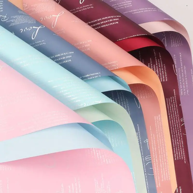 Gift Wrapping Paper Double-sided Color Film Flower Wrapping Paper Gift Wrap Paper Roll