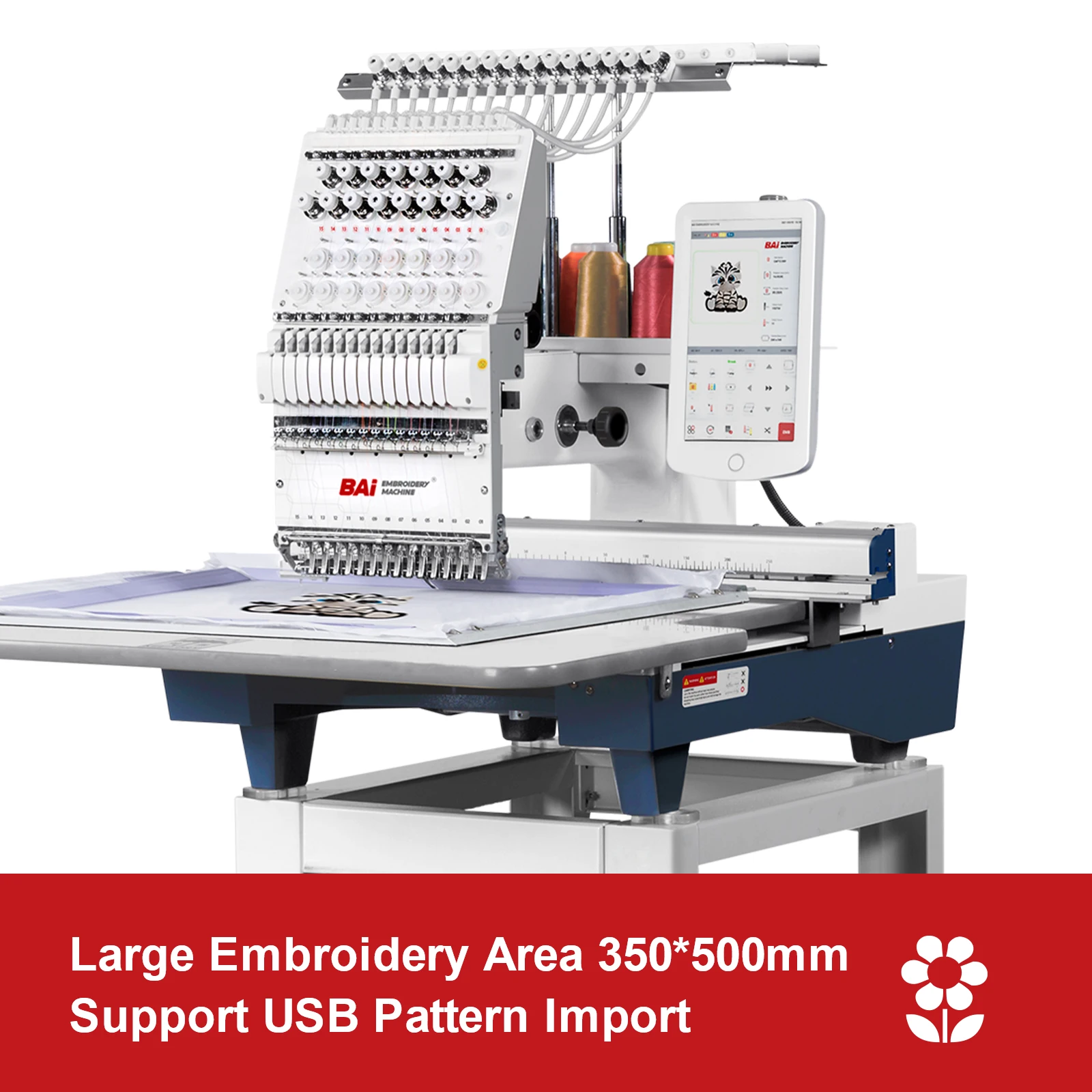 BAI профессиональная одноголовная Автоматическая кожаная вышивальная машина для продажи