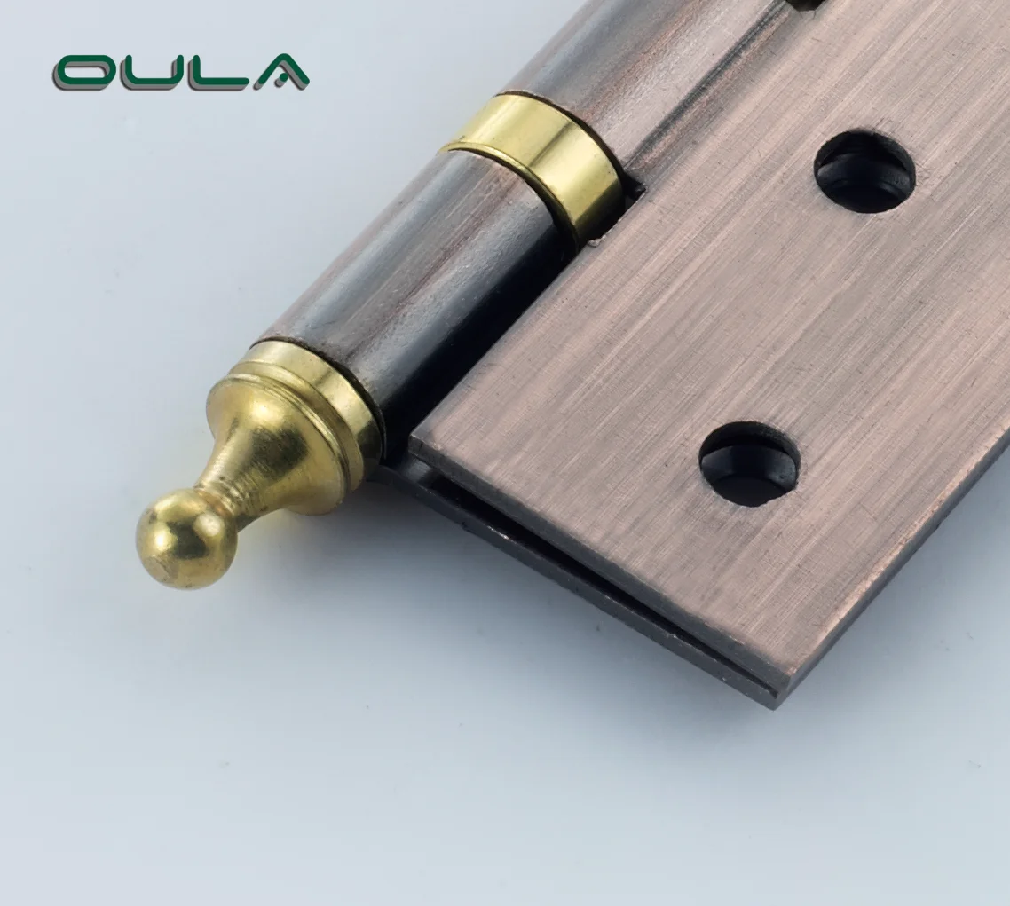 Antique copper color butt balls bearing pivot wood door hinges 5 inch  cabinet door pivot hinge