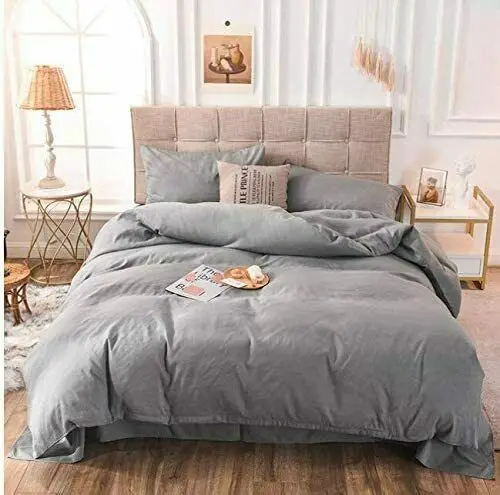 Quilt Duvet Cover Bedding Set + Pillow Cases Single Double King Super King Size