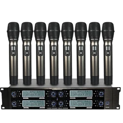 EPXCM/TP-6008 Wholesale High Quality professional UHF 8 channel  wireless lapel Lavalier mic 8 wireless Headset microphone