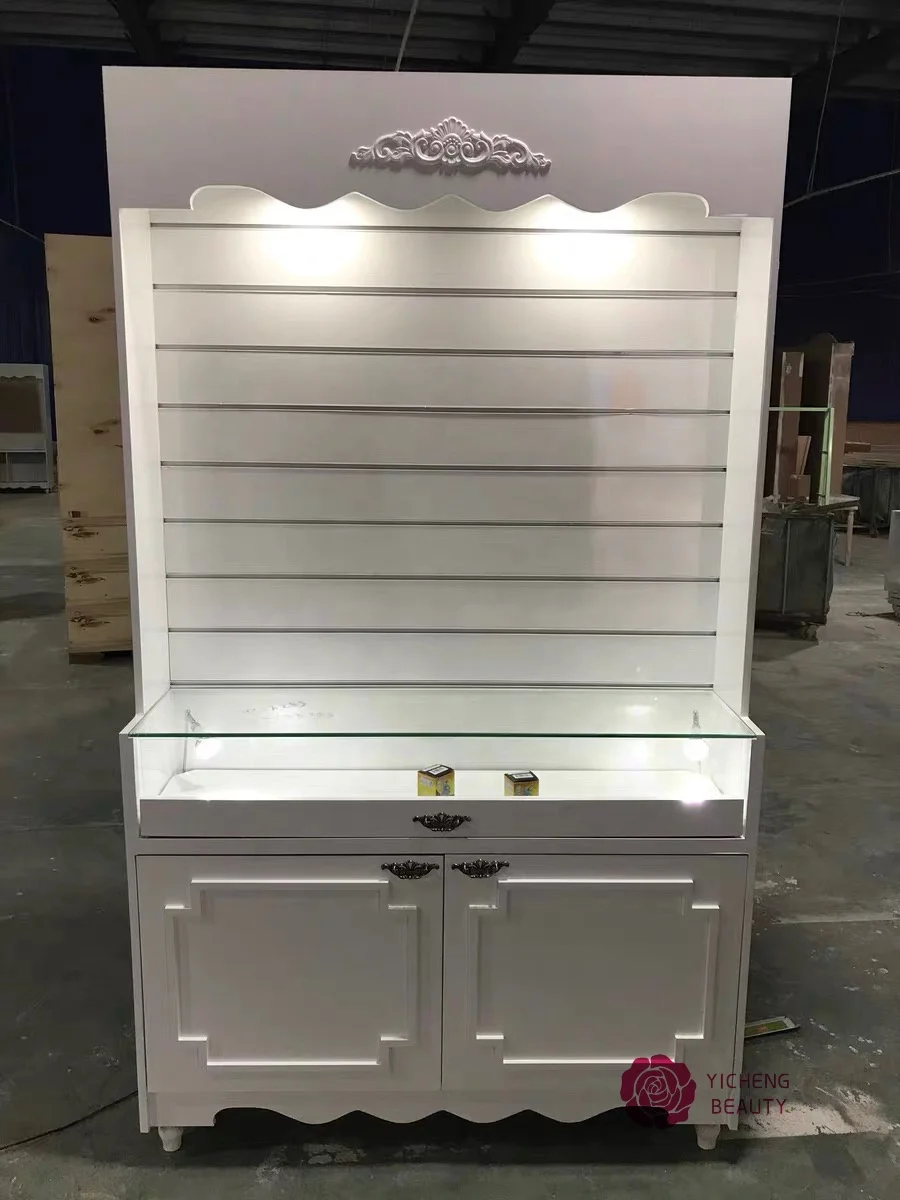 Yicheng Beauty World Best Selling Department Store High End Perfume Eyelash Foundation Cosmetics Display Rack Cheap Price