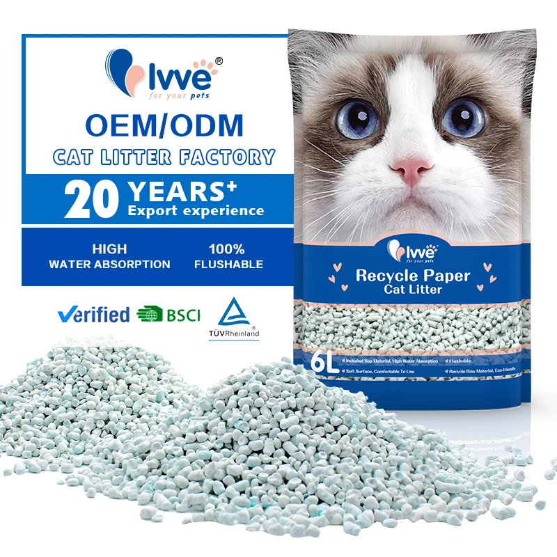 Easy Clumping Scraps of paper Paper Cat Litter Paper Pulp Cat Litter