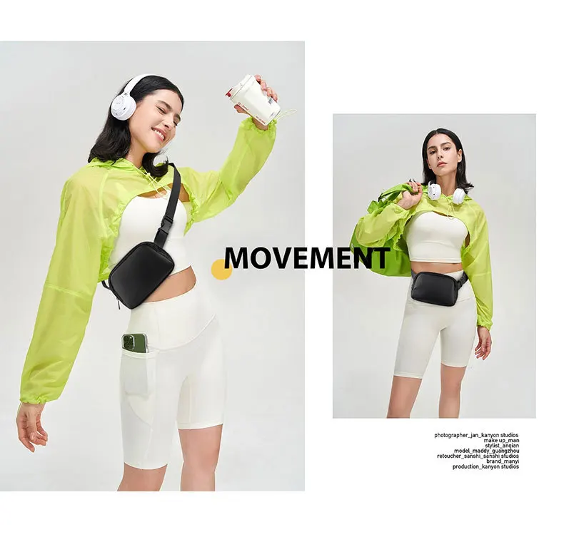 Wholesale Fashion Custom Belt Bag Women Chest Pack Waist Bag Nylon Fanny Pack Waist Pouch Crossbody Bag