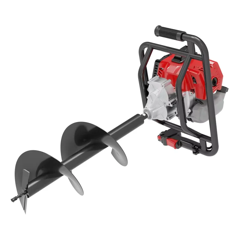 TOPWE Factory Price Professional Gasoline Earth Auger Wholesale Hand Operated 52cc Drill Earth Auger