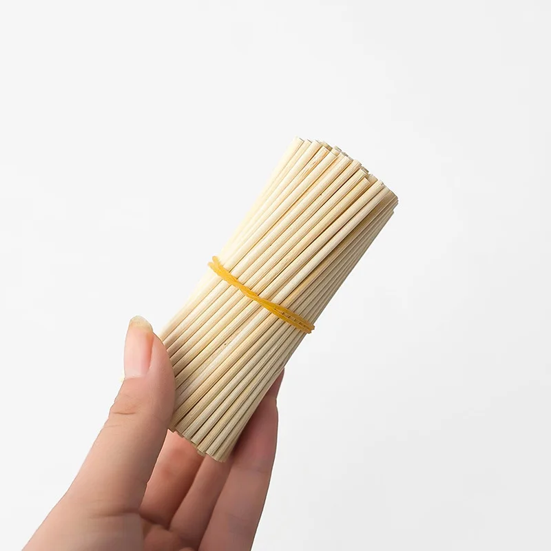 Customized 1.6/2.0/2.55mm Bamboo BBQ Cleaning Sticks Small Cotton Swab Tools Premium Makeup Cleaning Swab