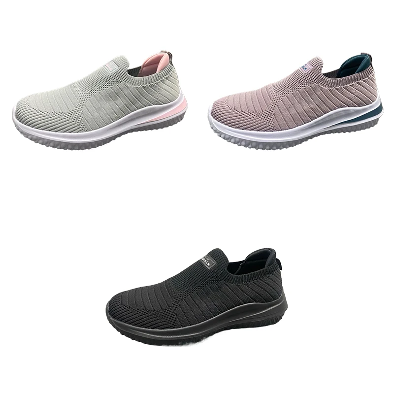 Mammon Wholesale Fashion Outdoor Sports Sneakers Casual Running Shoes Ladies Fly Knitted Shoes