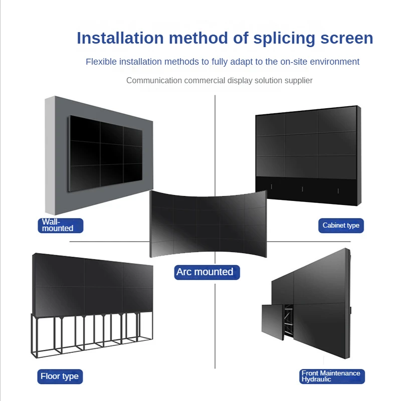 Mount 2*2 3*3 Display Lcd Video Wall Advertising Splicing Screen