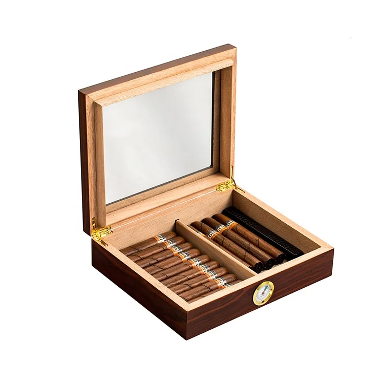 Solid wood cedar box humidor