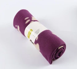 Fleece pet dog cat throw blanket  travel pet bed mat indoor and outdoor roll up dog cat pet blanket