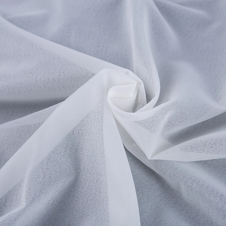 Polyester 2 ways elastic fusing interlining