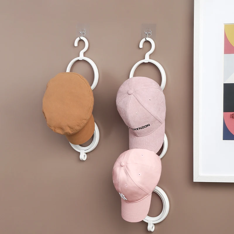 Home Stackable Hanging Bedroom Dormitory Door Wardrobe Hook Scarf Coat Display Shelf Hat Storage Rack