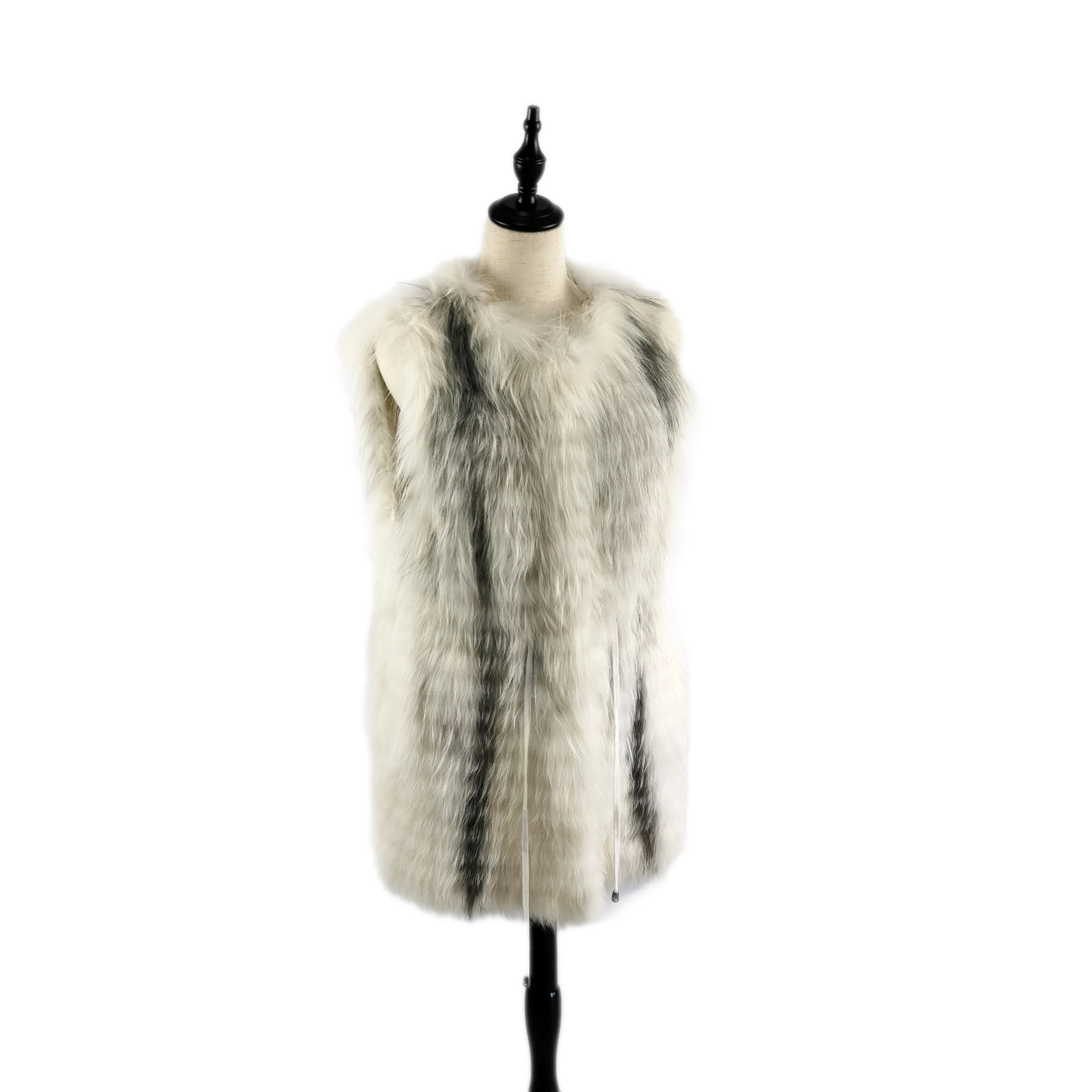 
2019 Custom And Wholesale Fashion High Quality Long Fox Fur Vest 