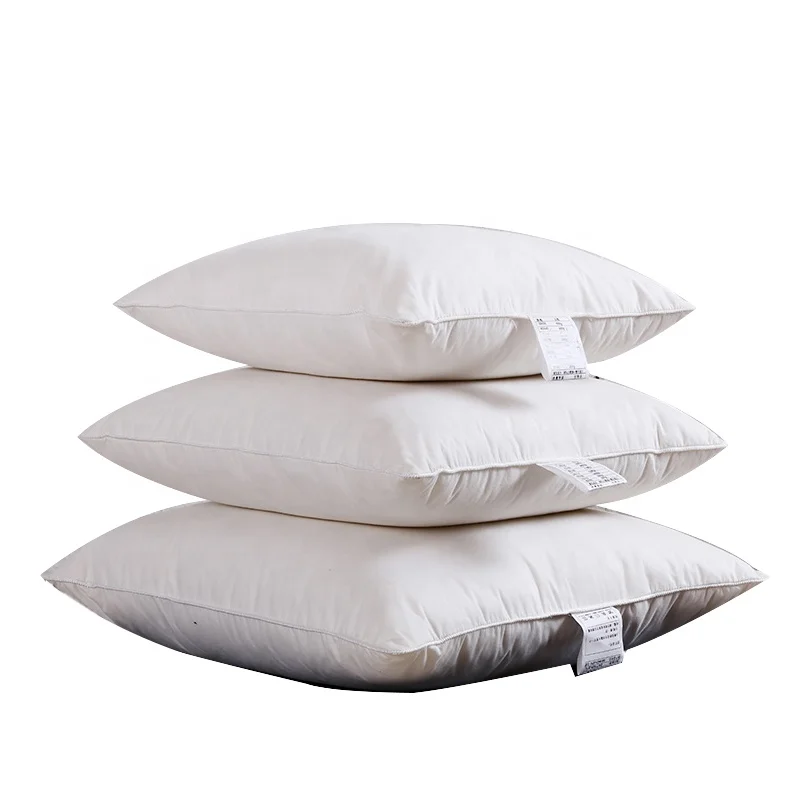 home textiles white soft polyester washable fiber square cushion Pillow Insert inner with law label for Restaurant Hotel
