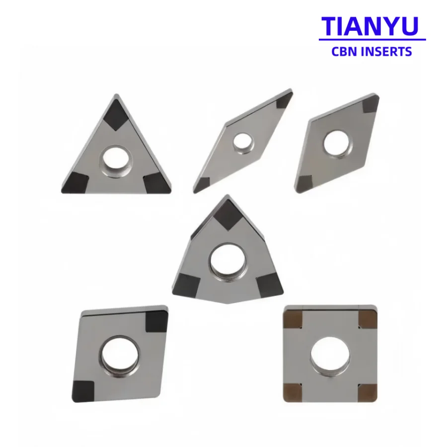 High Quality CBN Material TNGA WNGA CNGA VNGA DNGA Cubic Boron Nitride Indexable Turning Inserts for Steel and Cast Iron