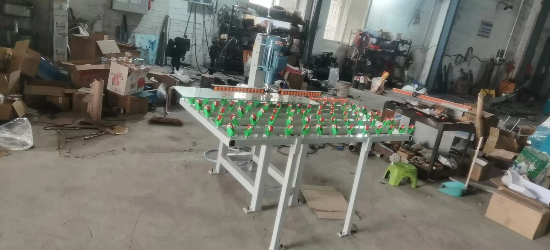 Horizontal glass edging machine Small single side glass linear edging machine glass film removal machine