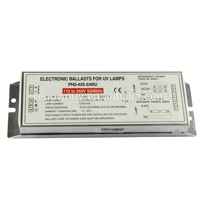 UV lamp ballast High quality for 40-95W T5 800mA UV lamps lighting