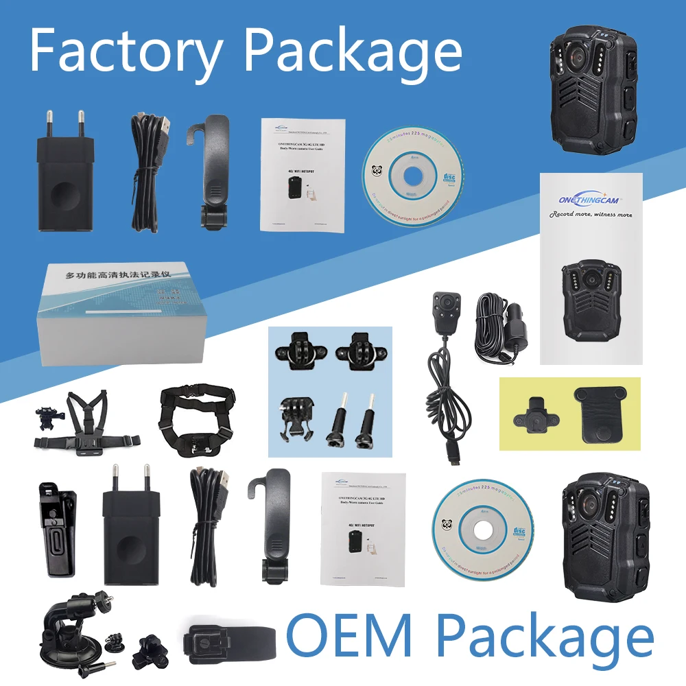 Mini Portable 1080P Police DVR with Wifi GPS IR Lights Weatherproof Wearable Video Camera