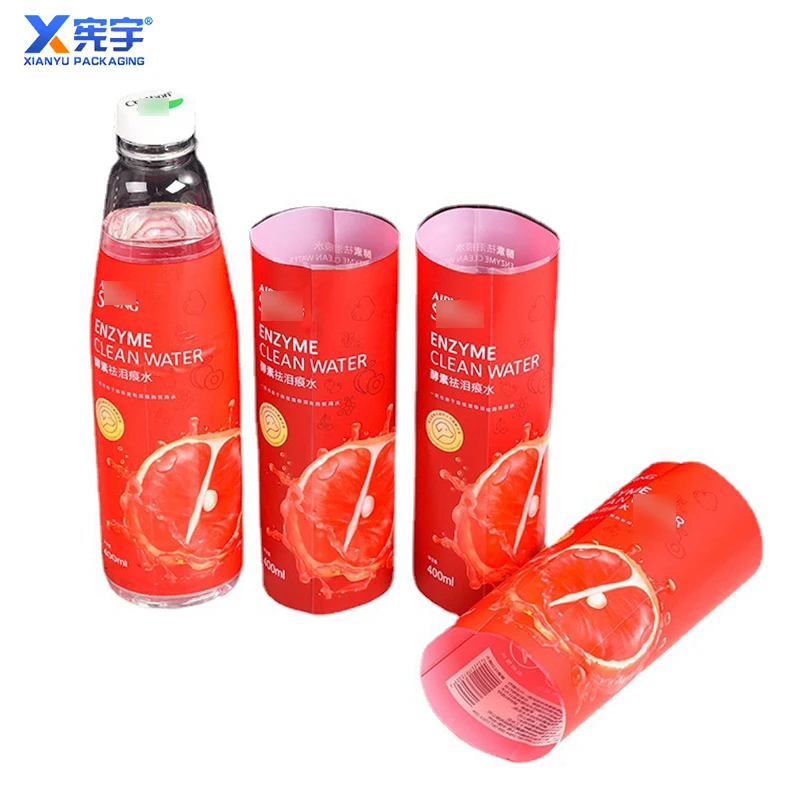 Chinese factory water bottle packaging waterproof shrink tape PVC film shrink sleeve label