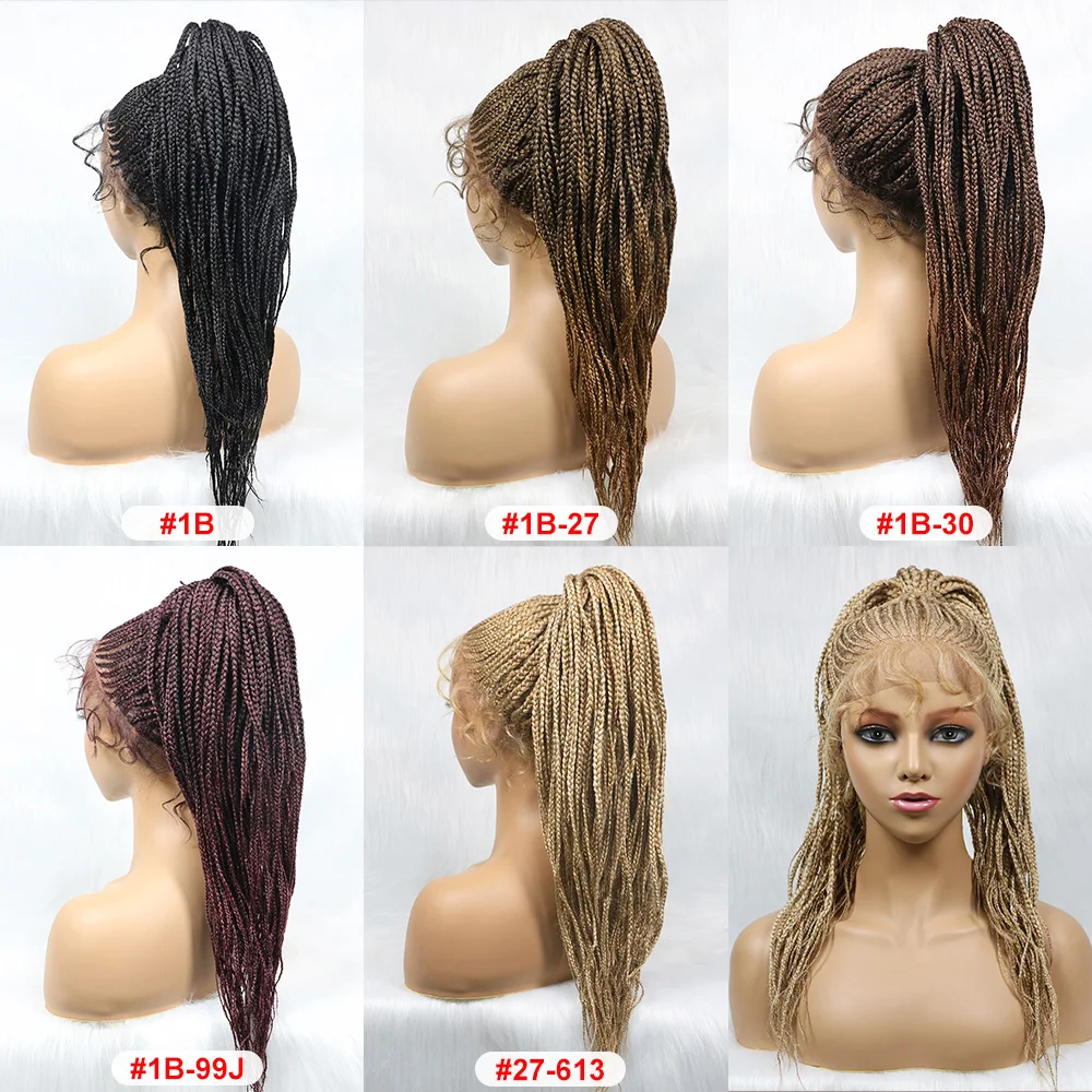 Jennifer In Stock Blend Braided Ponytail Synthetic Human Hair Wig