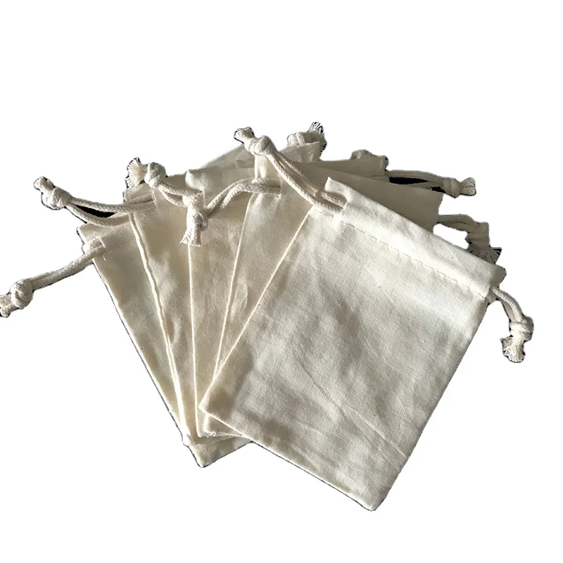 В наличии, муслиновые подарочные мешочки на шнурке 3x4 дюйма, чайные пакетики из органического хлопка