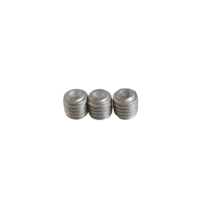 Rust resistant DIN916 1/4 hex socket grub set screws with cup point Gr1 Gr2 titanium screws