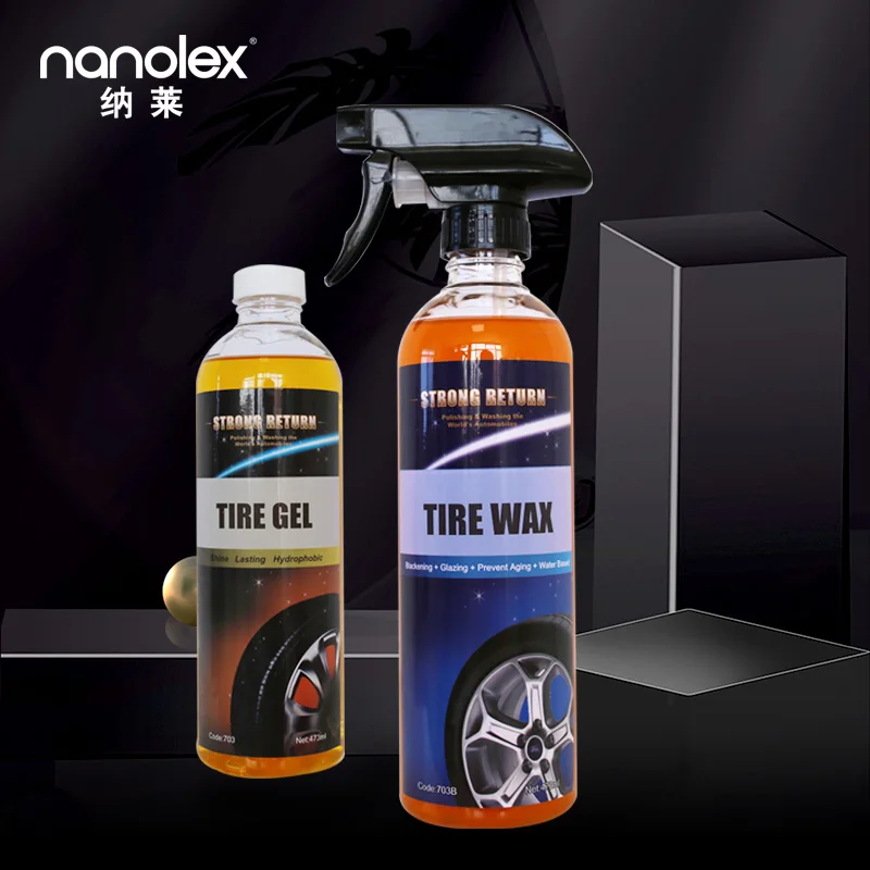 Nanolex 703B hot selling tire shine liquid auto tire black beauty coating with good protection car polish wax