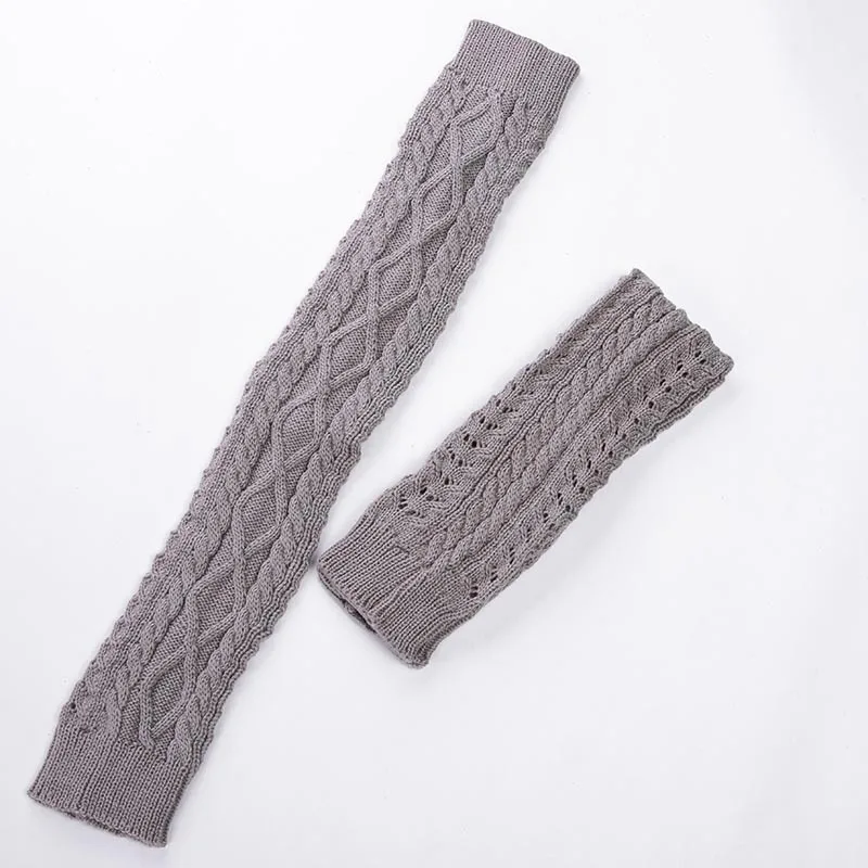 Winter leg warmer thigh high socks over the knee knitted wool warm socks