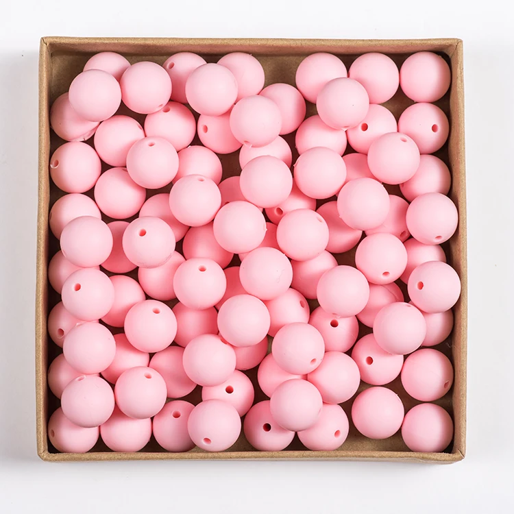 
Customise New Bpa Free Bulk 6mm 9mm 10mm 17mm 19mm 20mm 22mm 8 9 15 10 19 20 mm Soft Pastel Baby Theething Round Silicone Beads 
