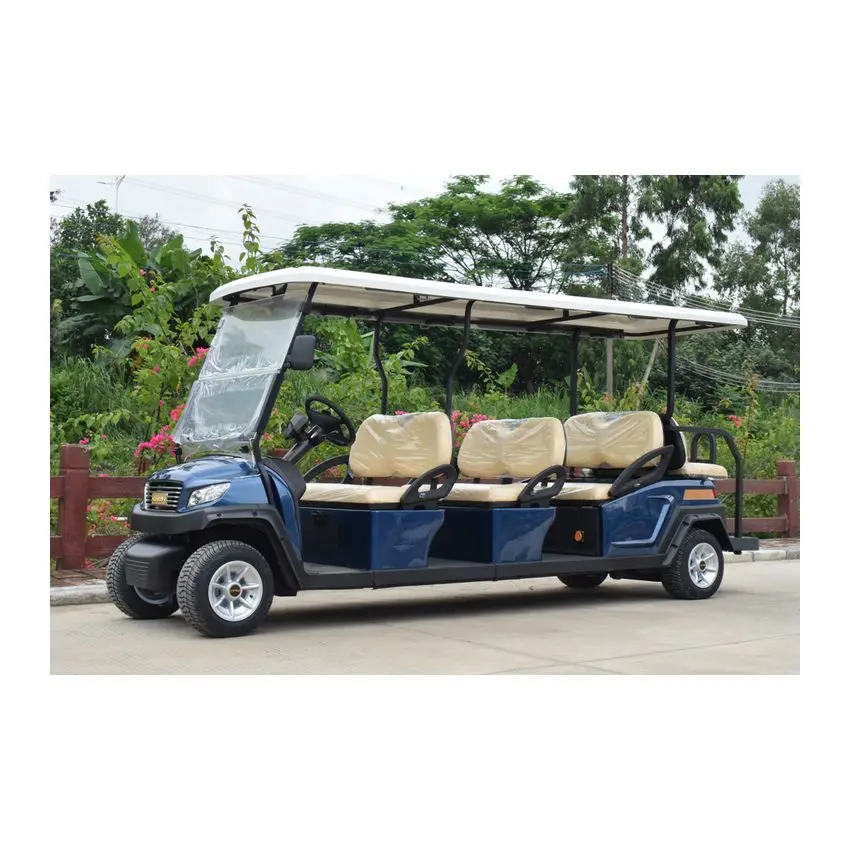 Hot Sale High Quality 6+2 Seat Sightseeing Car Classic Electric Car Golf Cart Scooter With Ce Top Quality Low Speed