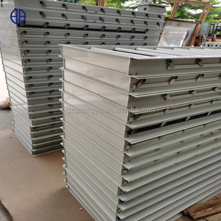 Jalousie Window Aluminum Frame Manual Tempered Glass Shutter Louver Window