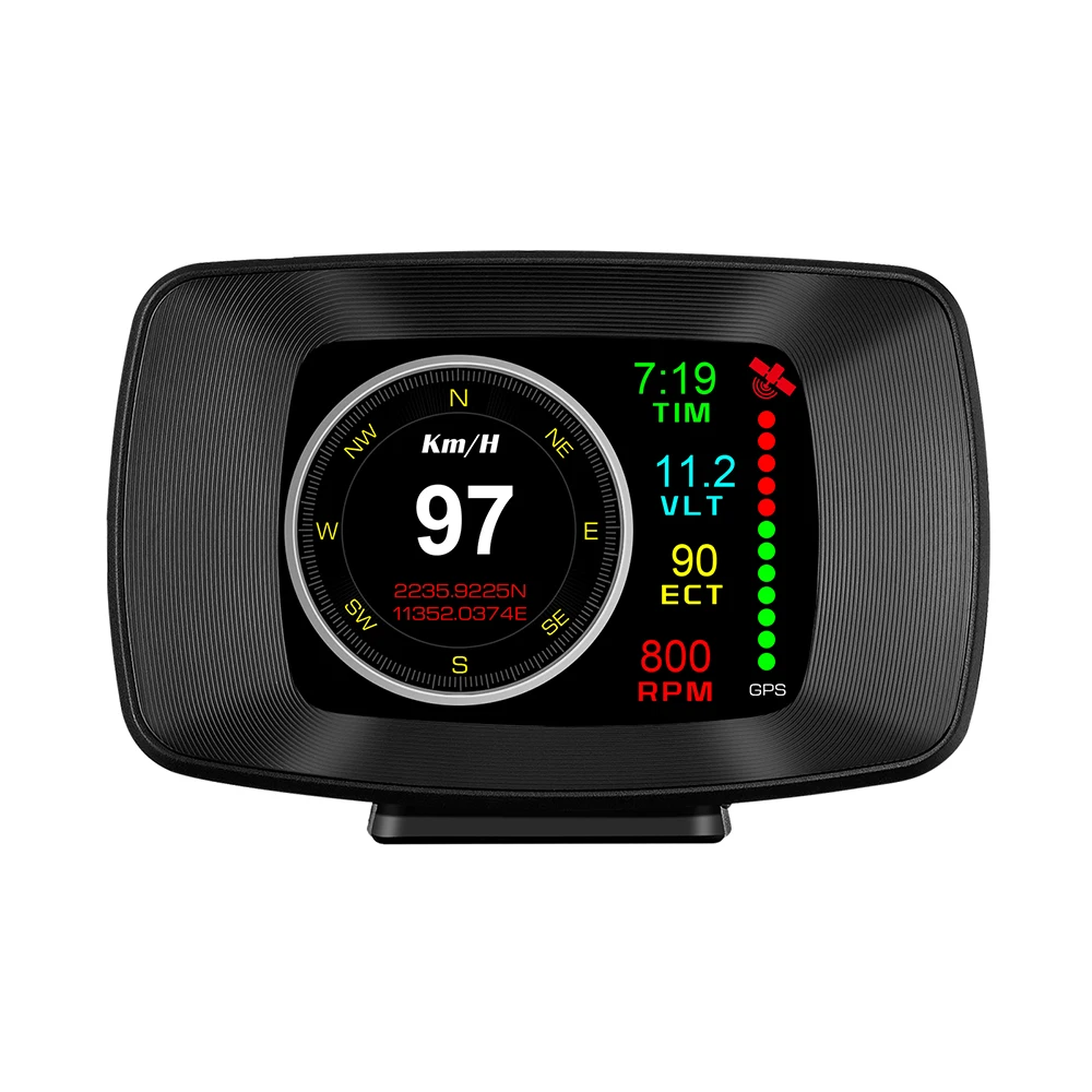 2023 Popular car smart gauge speedometer P13 auto electronics RPM head up display OBD2 hud display